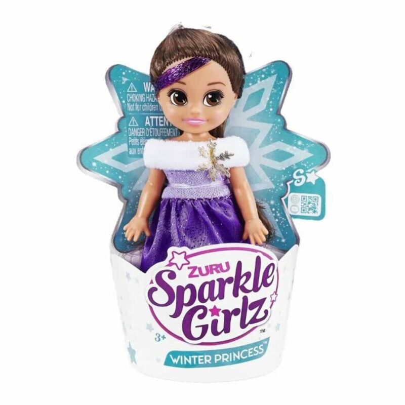 Кукла ZURU Sparkle Girlz Winter Princess in cupcake брюнетка 1