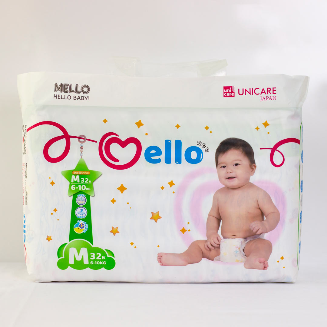 799bad5a3b514f096e69bbc4a7896cd9_073123162206.jpeg Подгузники Mello M 6-10 кг 32 шт 1