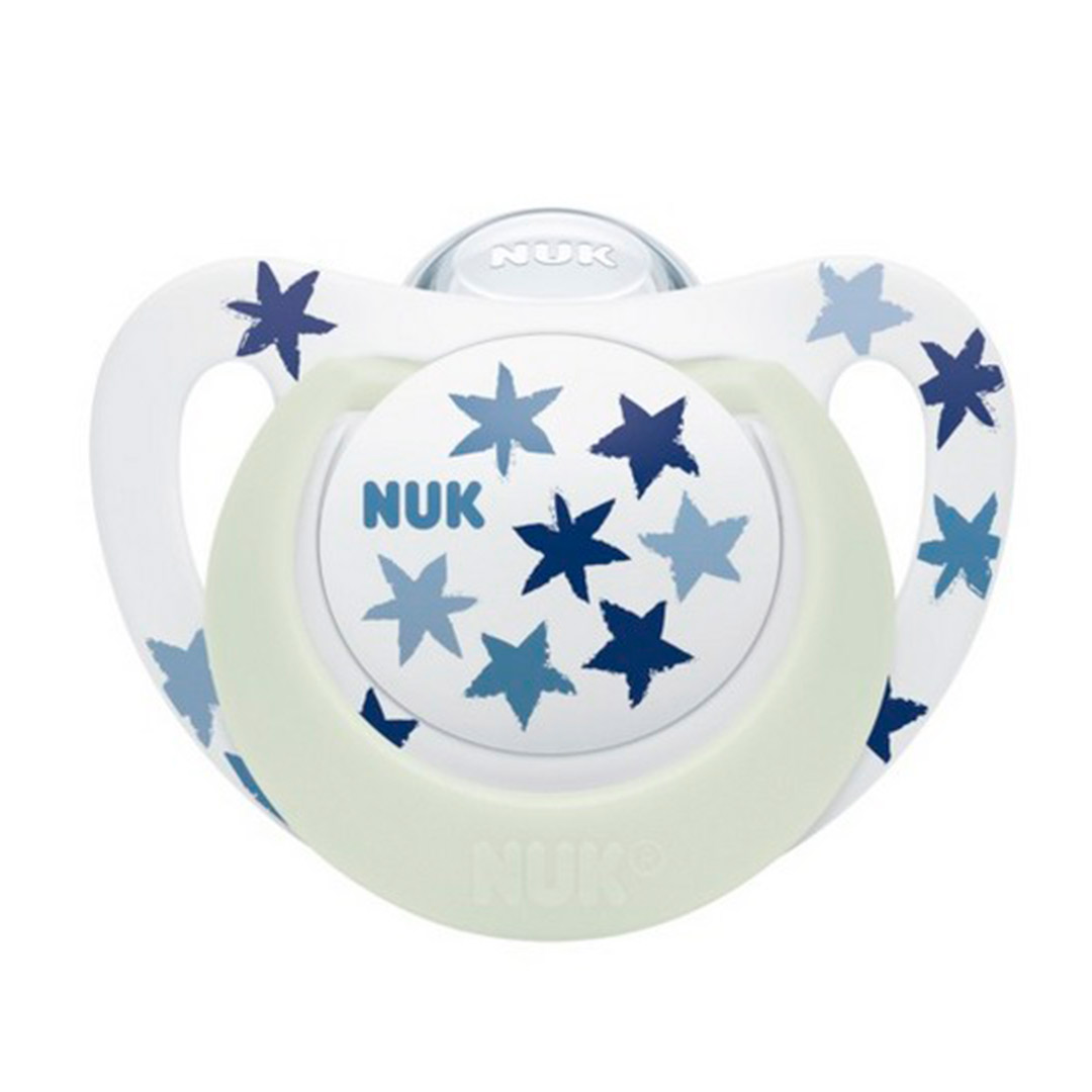 876413d8e261acdbc3037b3af79f4139_070923160826.jpeg Пустышка NUK Star Night 18-36 мес Звезды Синий 1