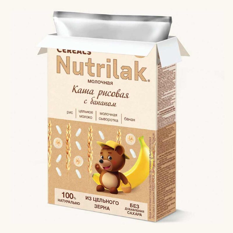 Каша молочная Nutrilak ProCereals рисовая с бананом 200 гр с 6+ мес 2