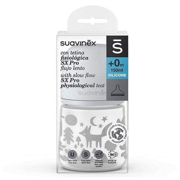 Пластиковая бутылочка Suavinex PRO fox 150 мл 0+ мес 2