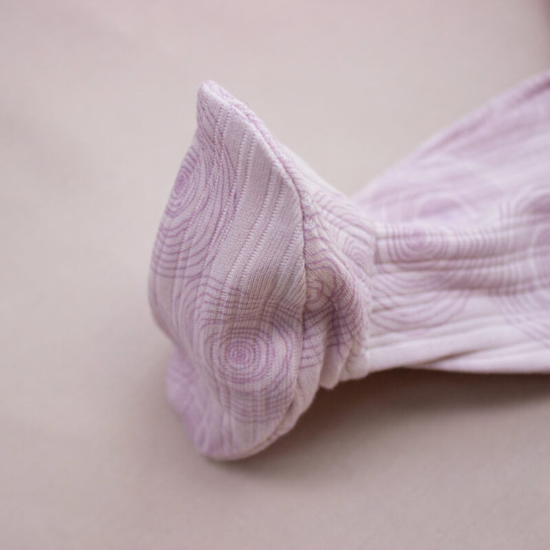 Комплект 3ка Wowo Однотонный в полоску с кружками кофта + штаны + шапочка Фиолетовый 3