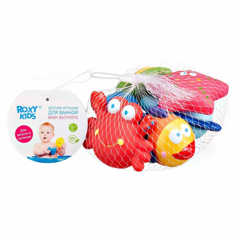 Набор игрушек для ванной ROXY-KIDS Морские обитатели 3