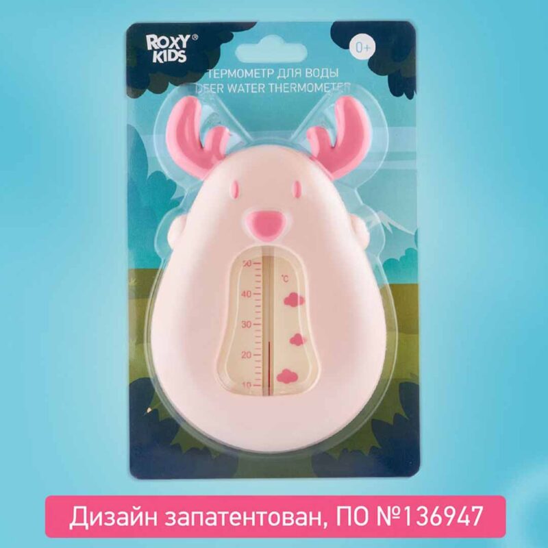 Термометр для воды ROXY-KIDS олень Розовый 0+ мес 6