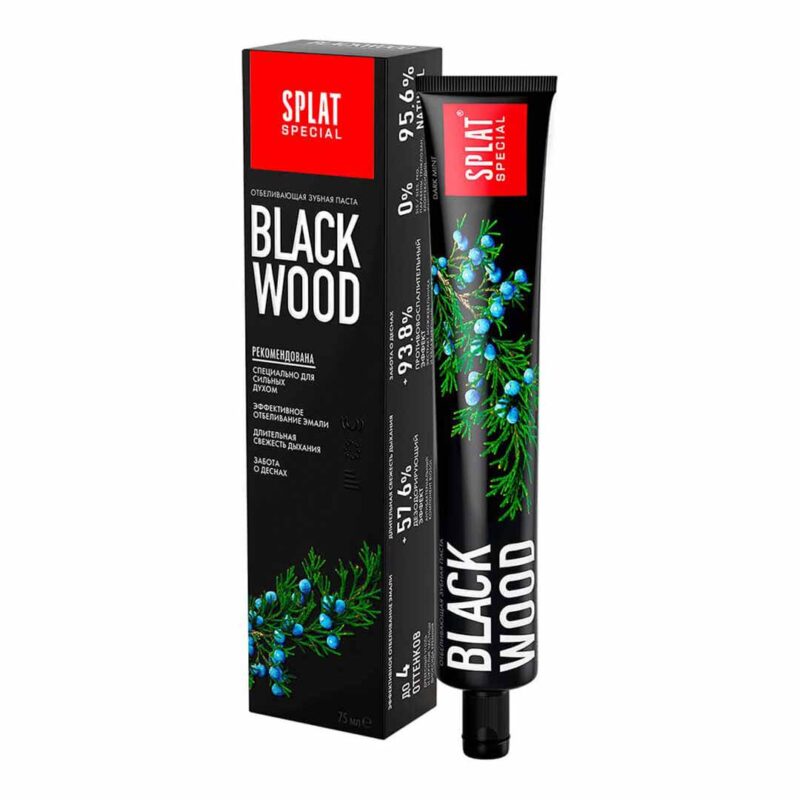 Зубная паста Splat Blackwood отбеливающая 75 мл 1