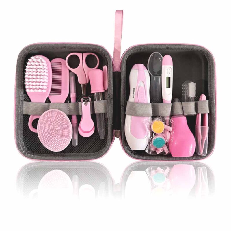 Гигиенический набор для малышей Baby Care Kit Dino party 14 предметов Розовый 1