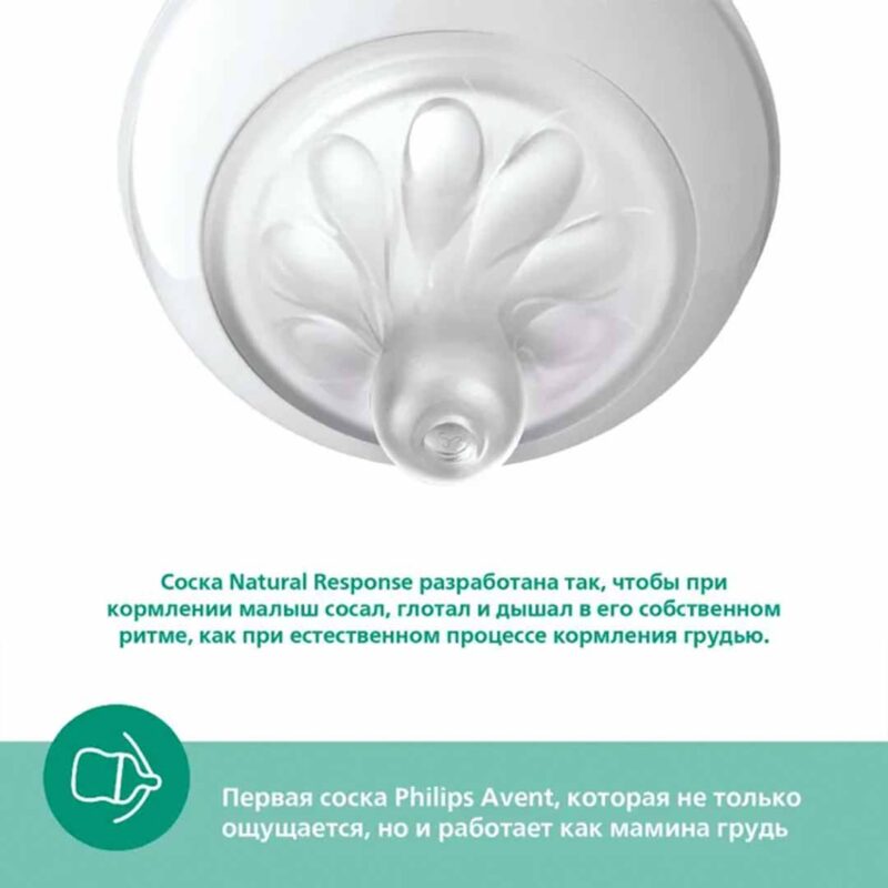 Бутылочка Philips Avent Natural Response стеклянная 120мл. 0+мес. SCY930/01 6