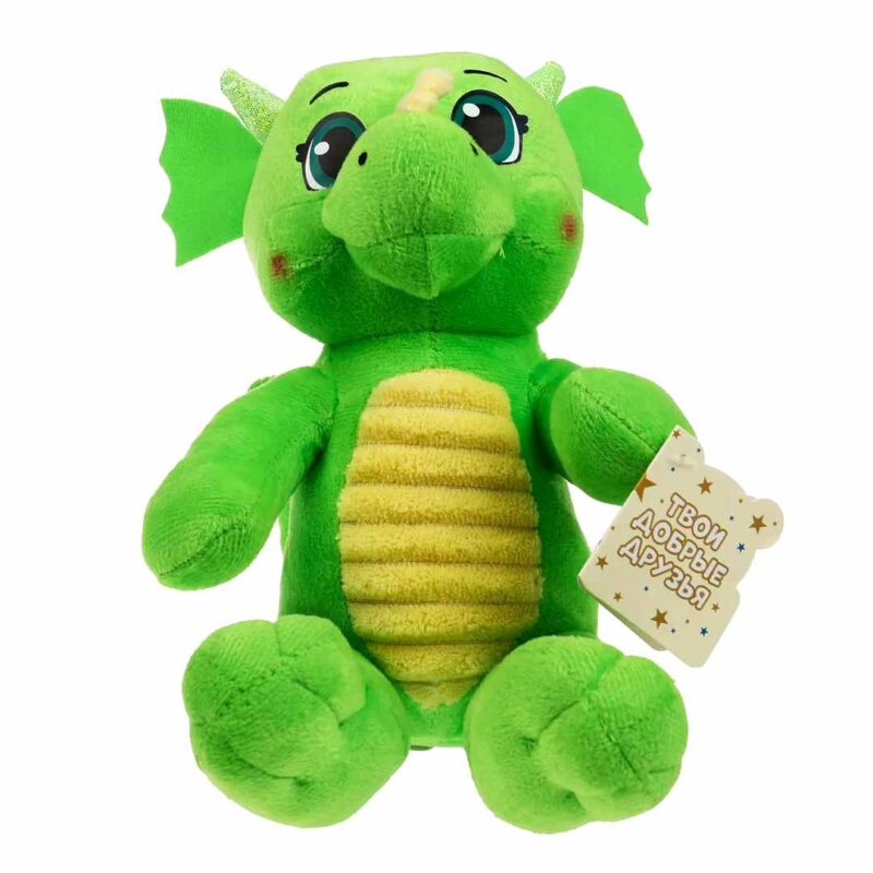 Мягкая игрушка зеленый дракончик Рорри 1