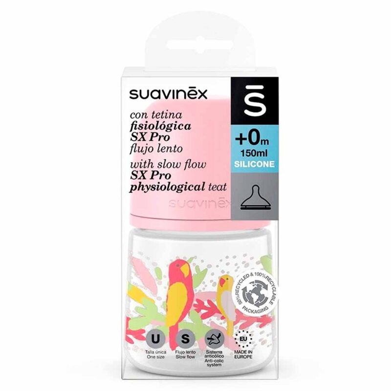 Пластиковая бутылочка Suavinex PRO jungle 150 мл 0+ мес 2