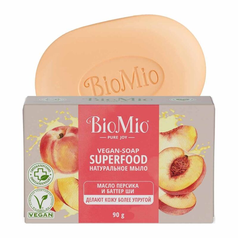 Мыло Bio Mio Масло персика и Баттер ши 1