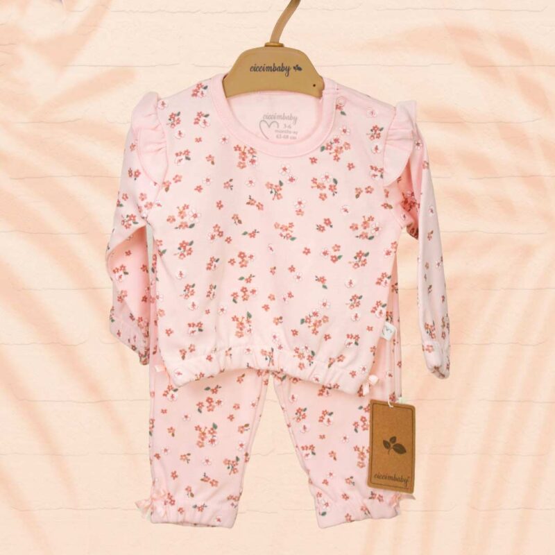 Пижама ciccimbaby цветочки Розовый 1
