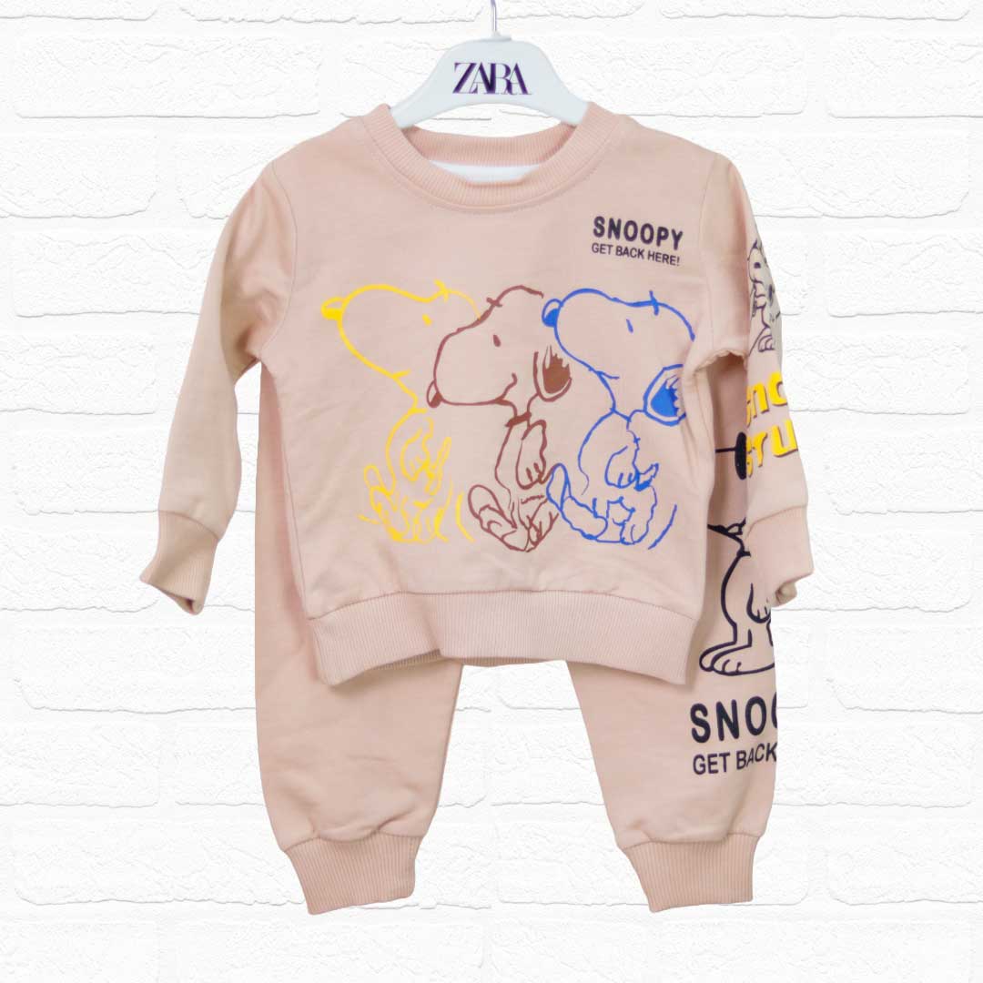 b0fd1210f862260094fa7881d7a98b57_020924131311.jpeg Комплект 2ка ZARA Snoopy свитшот + штаны Бежевый 1