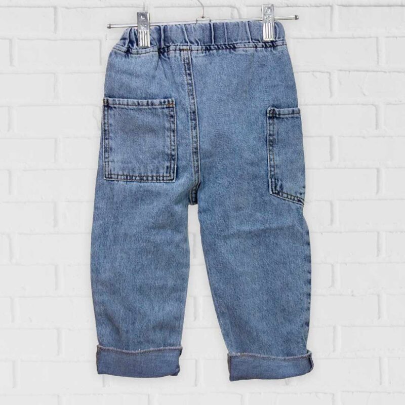 Однотонные джинсы JACKLIONS с карманом сбоку Светло-голубые 3