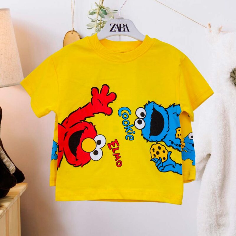 Комплект 2ка ZARA Cookie Elmo футболка + шорты Желтый 1