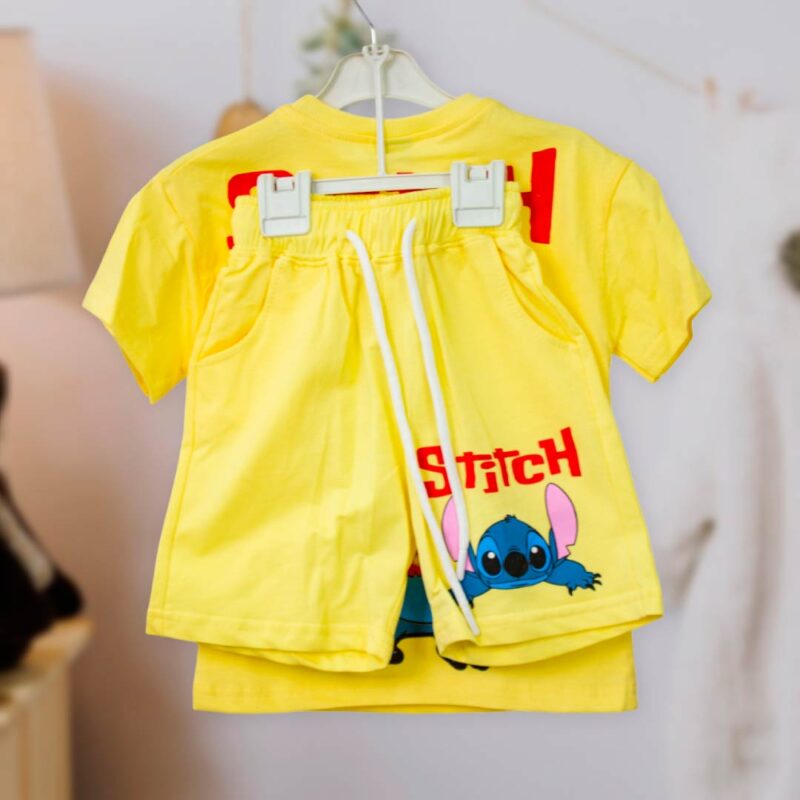 Комплект 2ка ZARA Stich футболка + шорты Желтый 2