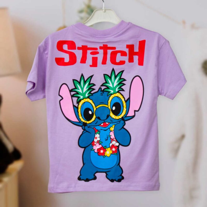 Комплект 2ка ZARA Stich футболка + шорты Фиолетовый 2