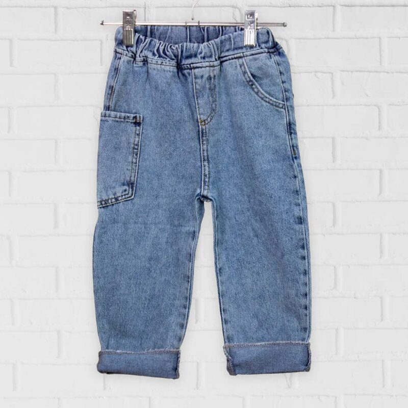Однотонные джинсы JACKLIONS с карманом сбоку Светло-голубые 1