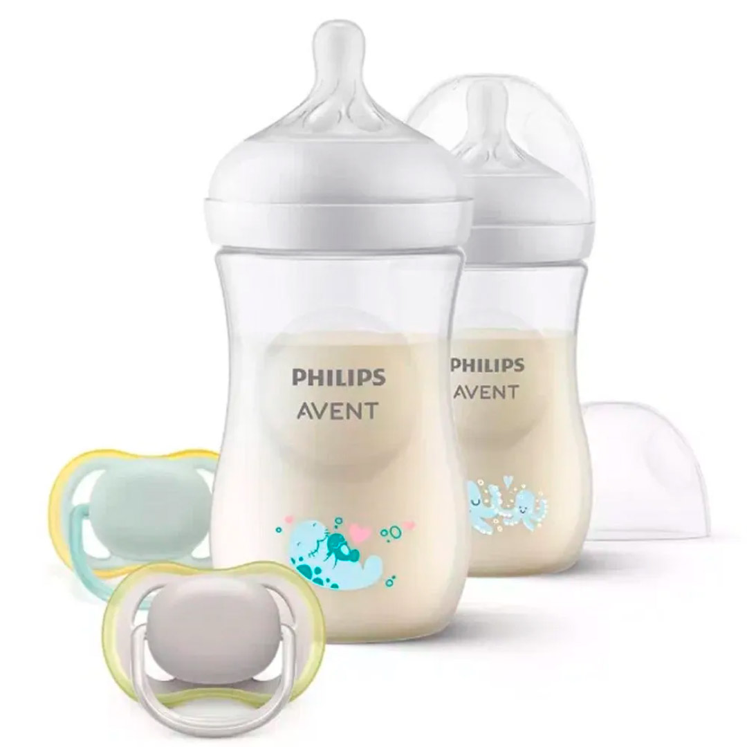 0a6ded2b63a59393a212f31ea9249cfd_042324123838.jpeg Набор бутылочек Philips Avent Natural Response морские котики 2шт пустышки. 260мл. 0+мес. SCD837/11 1