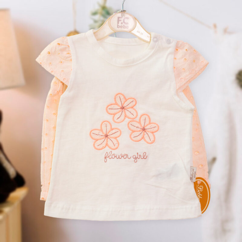 Комплект 2ка Bebbemini футболка + шорты Flower girl 1