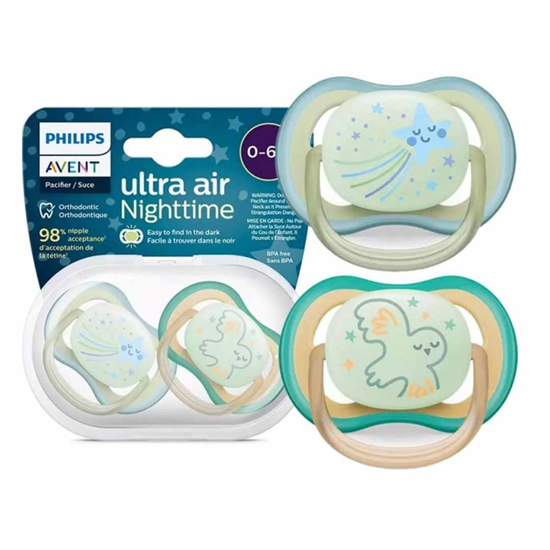 bead5ccac93a45169a7996c518d629fc_042324170804.jpeg Пустышка Philips Avent Ultra air nighttime звезда сова 0-6 мес 2 шт 1