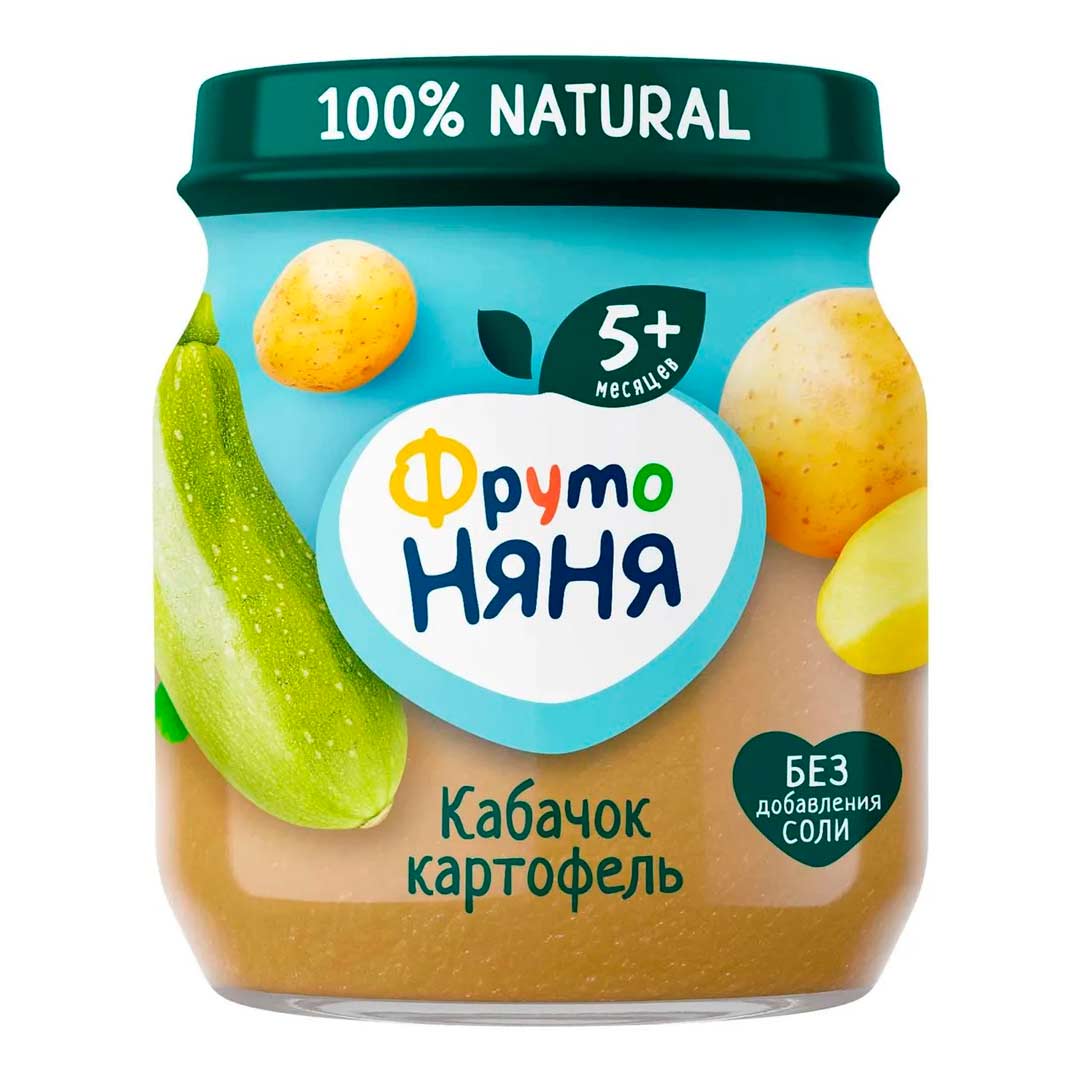 f3ccdd27d2000e3f9255a7e3e2c48800_052424142837.jpeg Пюре ФрутоНяня кабачок и картофель 110 гр с 5+ мес 1