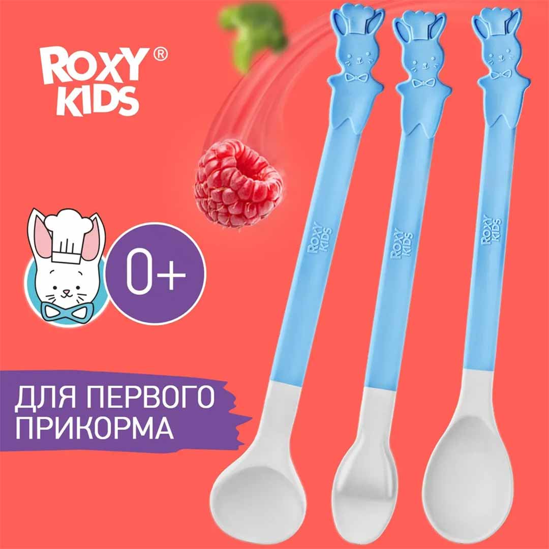 40aa4d96194e8c171208c4ea65ed8b6e_060824115857.jpeg Набор ложек ROXY-KIDS BUNNY COOK Голубой 3 шт 1