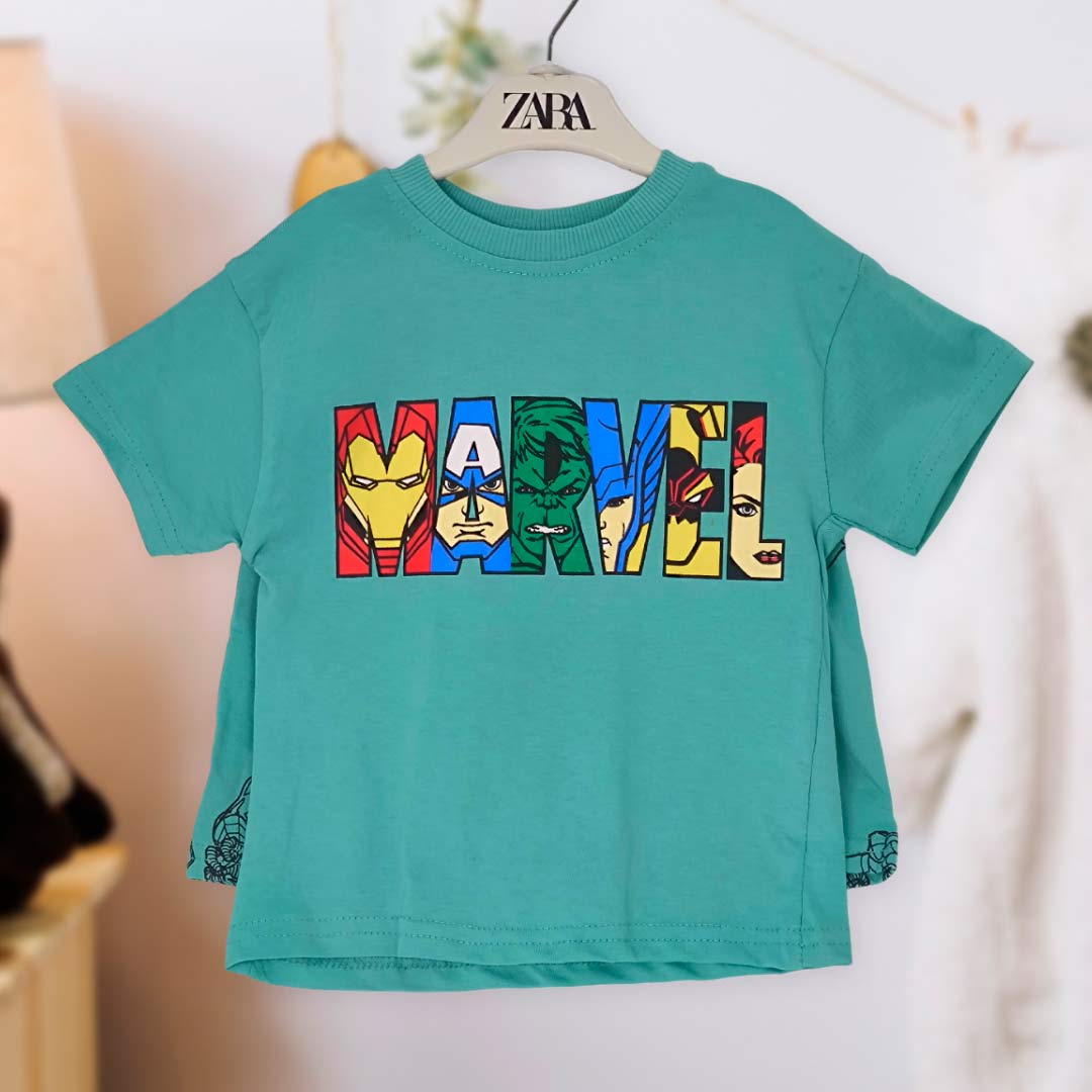 6c96a2201d6d32ee5d62c4a6f89490a2_062324141717.jpeg Комплект 2ка ZARA Marvel comics футболка + шорты Бирюзовый 1