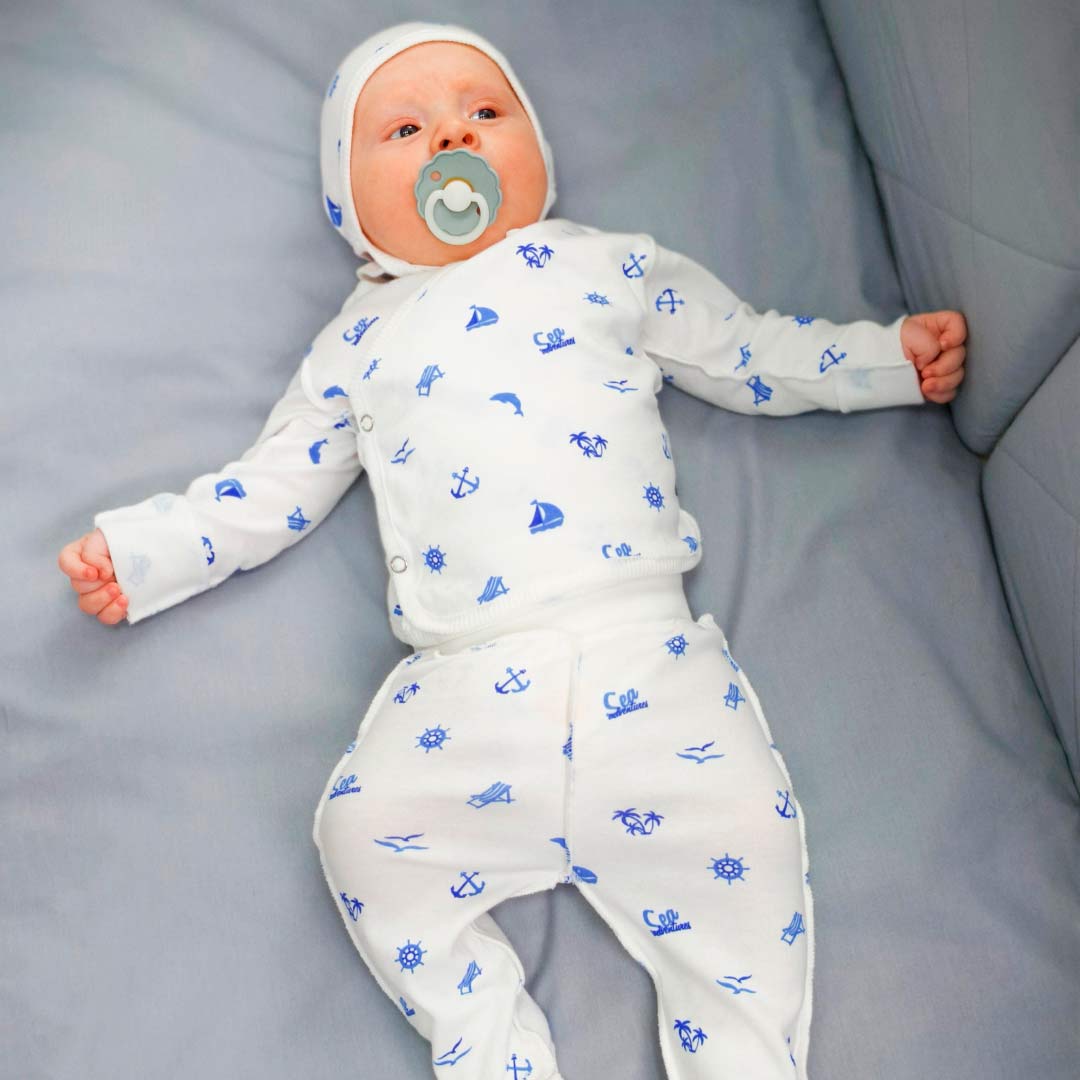 f3ccdd27d2000e3f9255a7e3e2c48800_062524111859.jpeg Комплект 3ка babycare Море распашонка + ползунки + чепчик 1