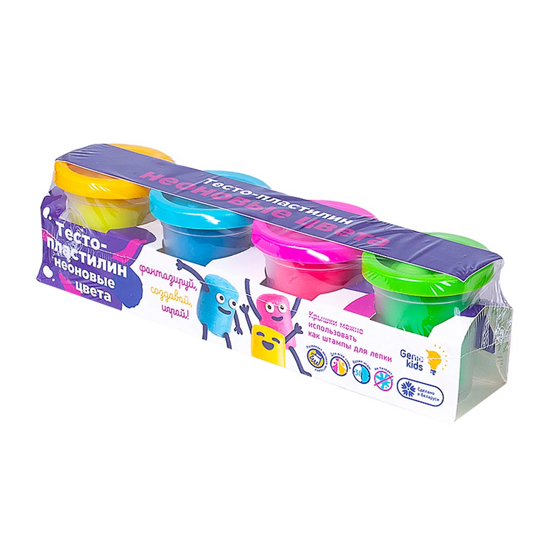 f3ccdd27d2000e3f9255a7e3e2c48800_071824173353.jpeg Набор для лепки Genio kids Тесто-пластилин Неоновые цвета 1