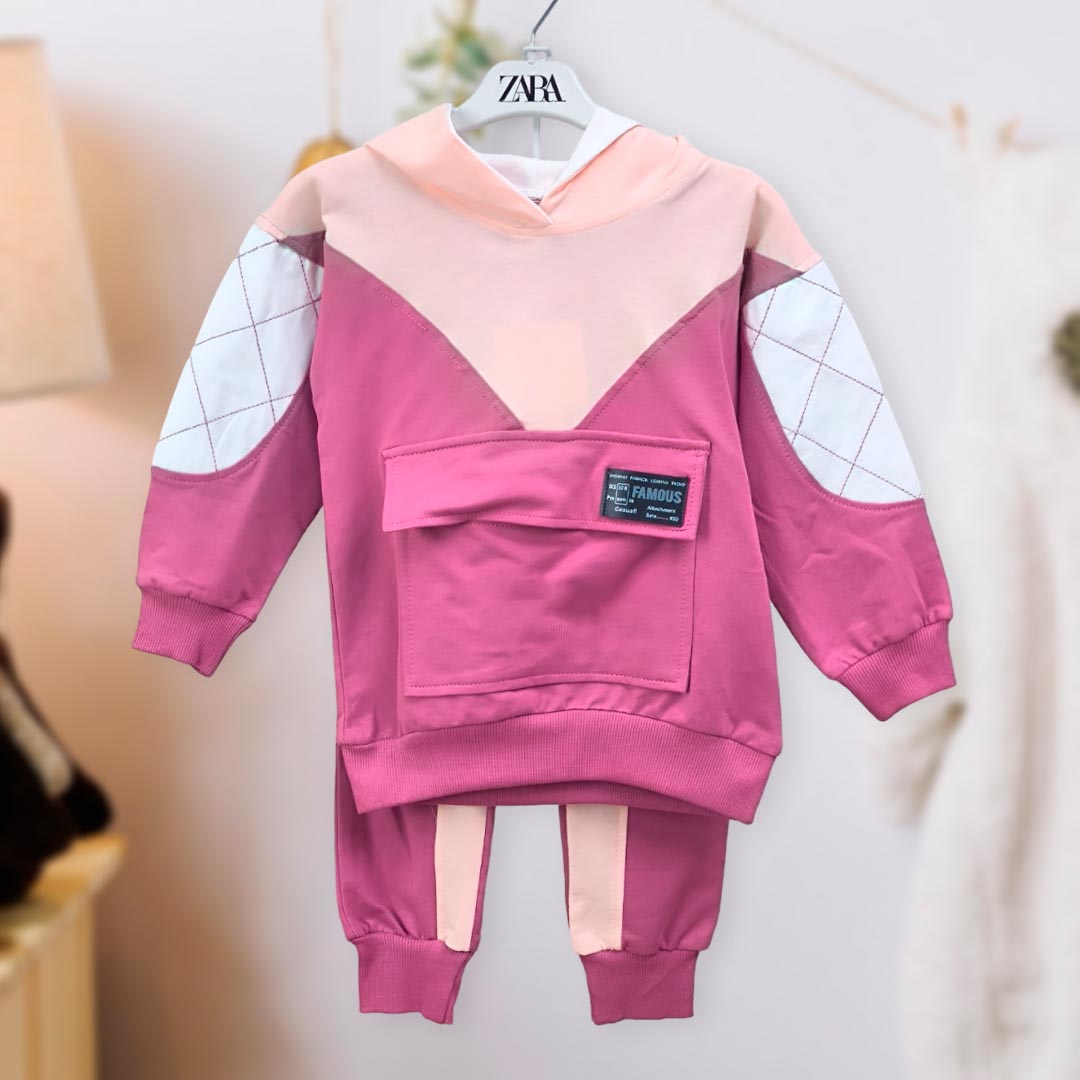 8f95d4557315d57a52be8a6f9bf41aa2_080524163051.jpeg Комплект 2ка ZARA с карманом худи + штаны Темно-розовый 1