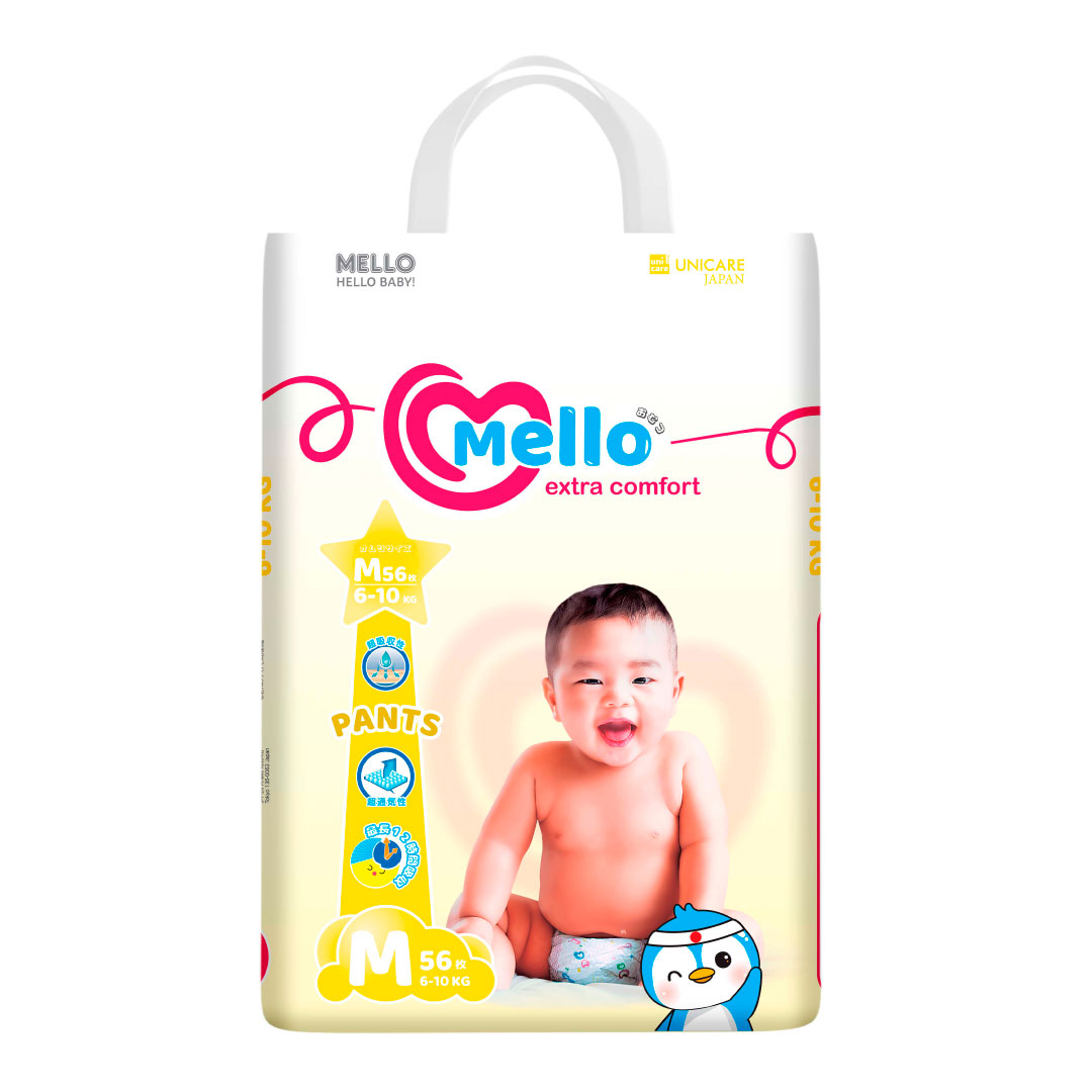 032b2cc936860b03048302d991c3498f_090524152849.jpeg Трусики-подгузники Mello M 6-10 кг 56 шт 1