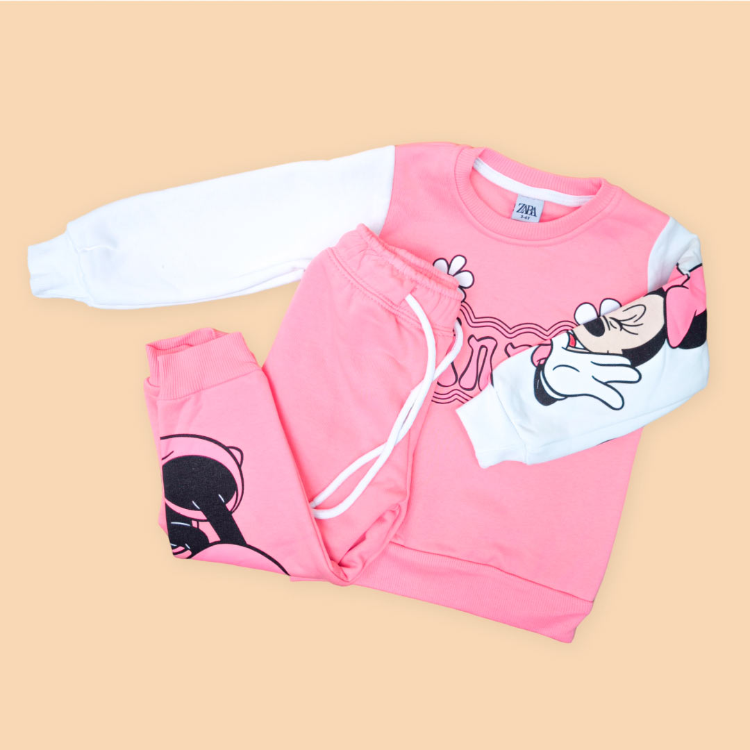 fd438ed20ba6f22fb1617c65975e143e_100224182310.jpeg Комплект 2ка ZARA Minnie свитшот + штаны Розовый 1