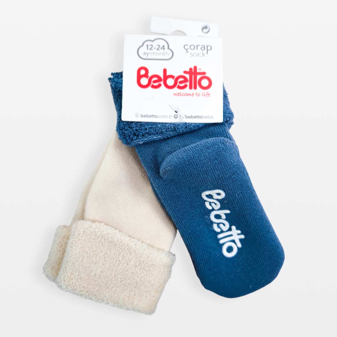 8fa22019b8dd85148d0fc048252767fa_111924155245.jpeg Набор носков Bebetto 2 пары Синий, Бежевый 1