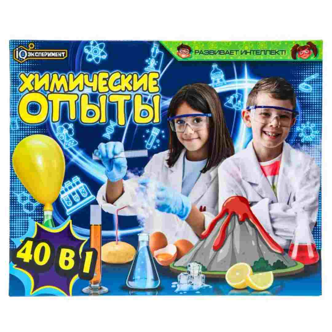 135aba02b7f1027f181e0db49dc033c7_121224180013.jpeg Игрушка опыты химия набор 40 в 1 IQ Эксперимент 1