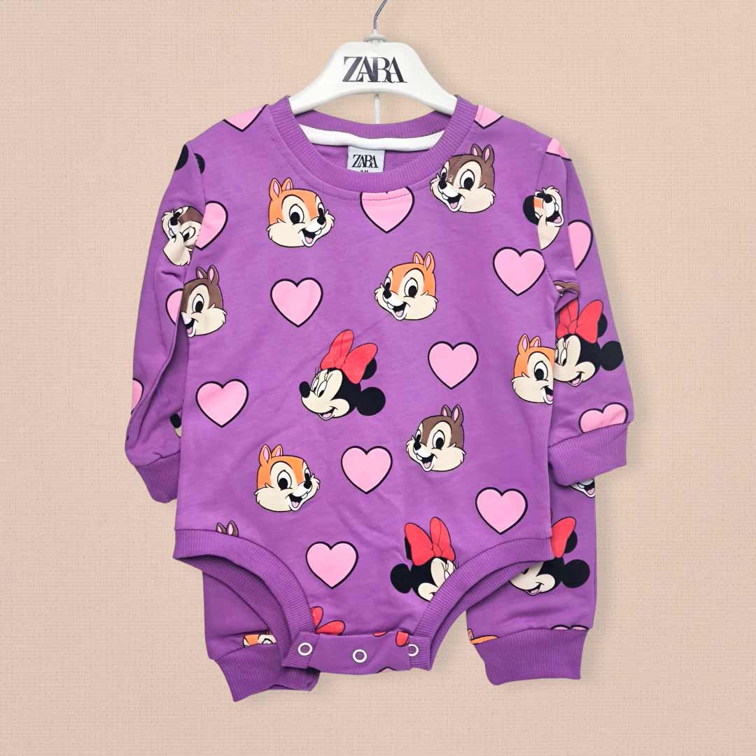 26026242517a66d612472909e893244a_010425171301.jpeg Комплект 2ка ZARA Disney боди + штаны Сиреневый 1
