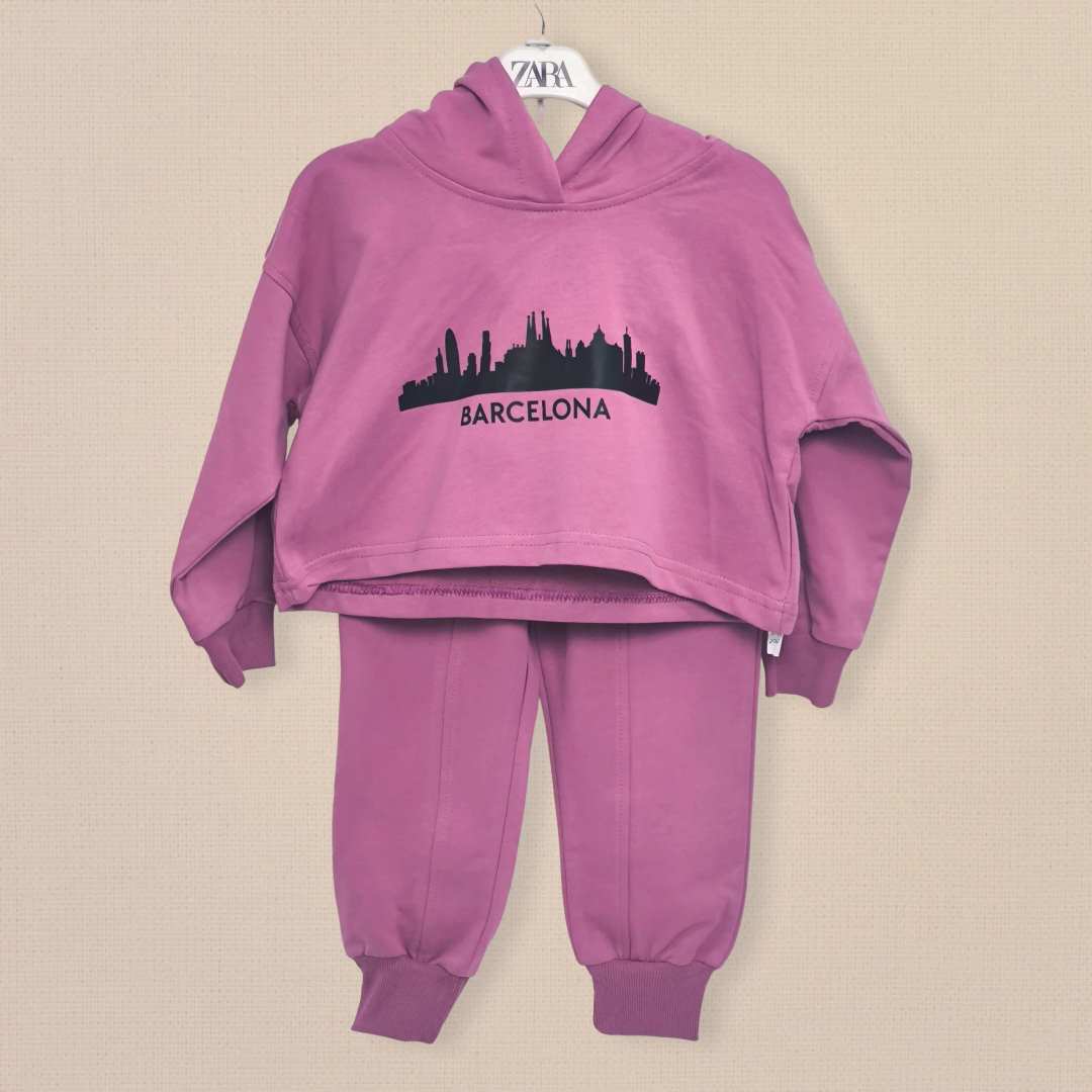 47d66b4d60d518664a93666cc6e1001e_010525135724.jpeg Комплект 2ка ZARA Barcelona кофта + штаны Розовый 1