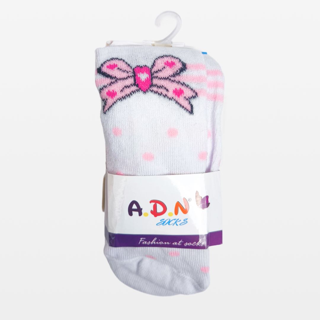 af3677eb0e3793c9ae73379419f96cb6_012825150334.jpeg Колготки A.D.N Socks бантик с лентой Белый 1