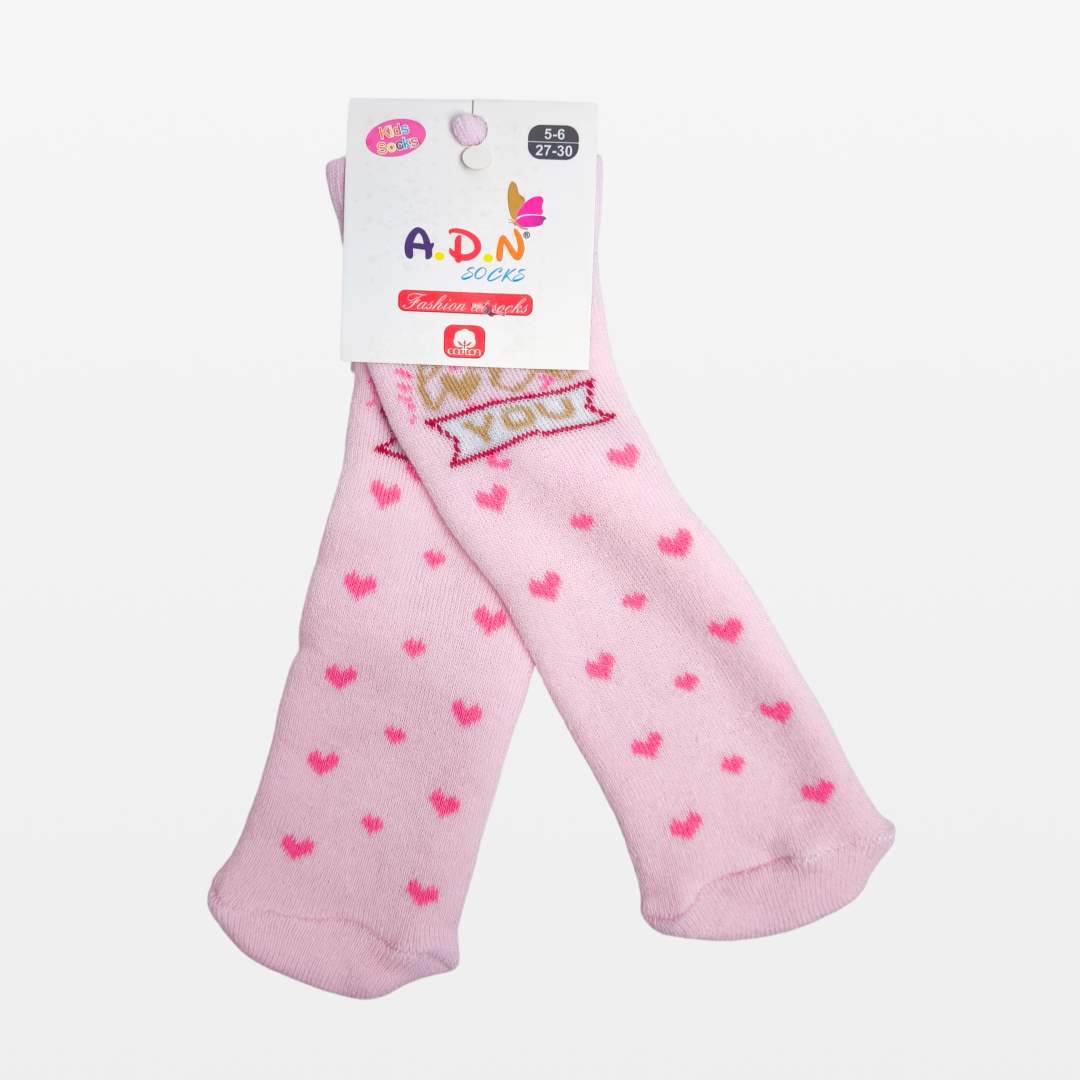 d0768e3147a82feba3d9f9002de49915_012825163420.jpeg Носки A.D.N Socks В розовое сердечко Розовый 1