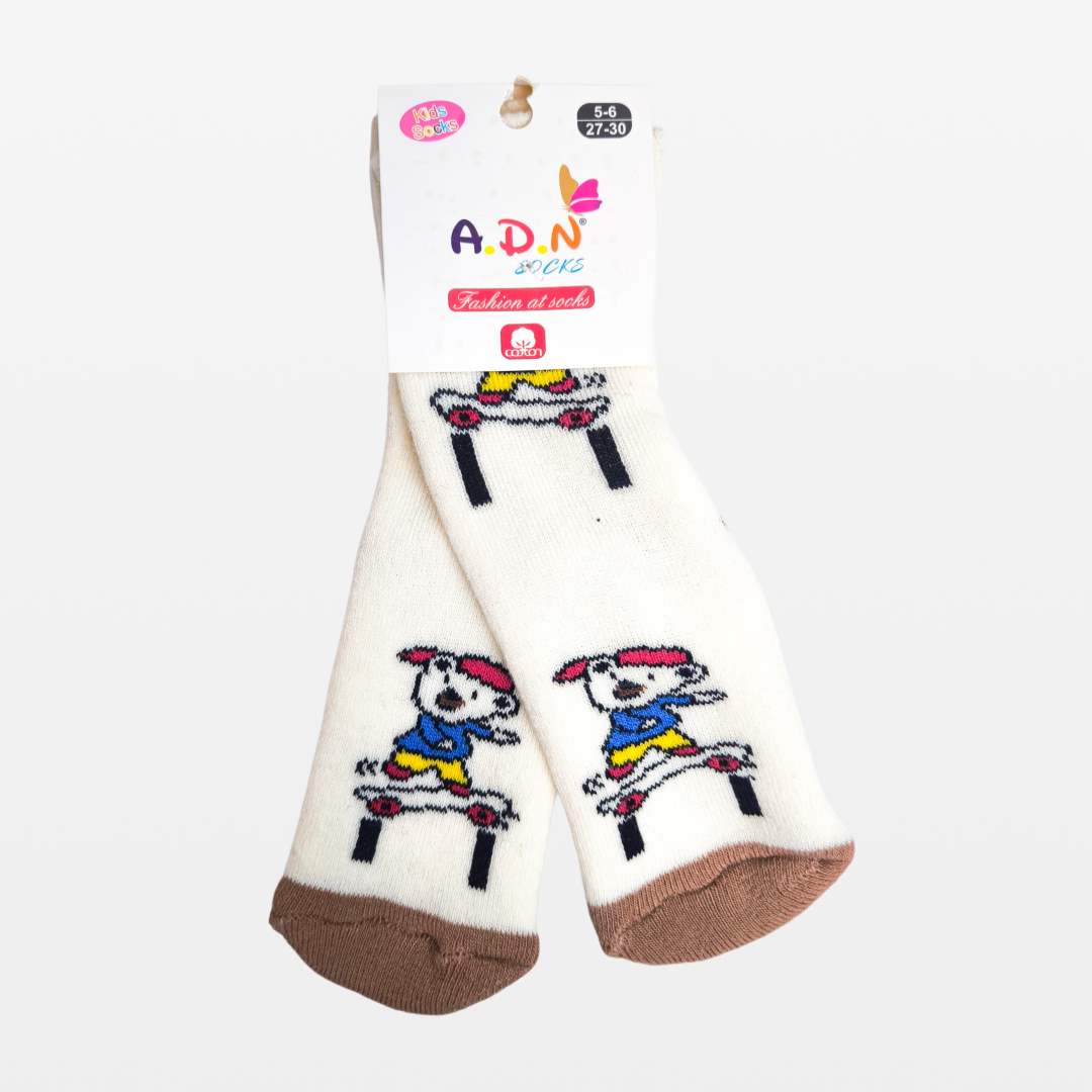 fa0de625e6eb968f4a273ff4fe4f51ad_012825163357.jpeg Носки A.D.N Socks Медведь на скейте Бежевый 1