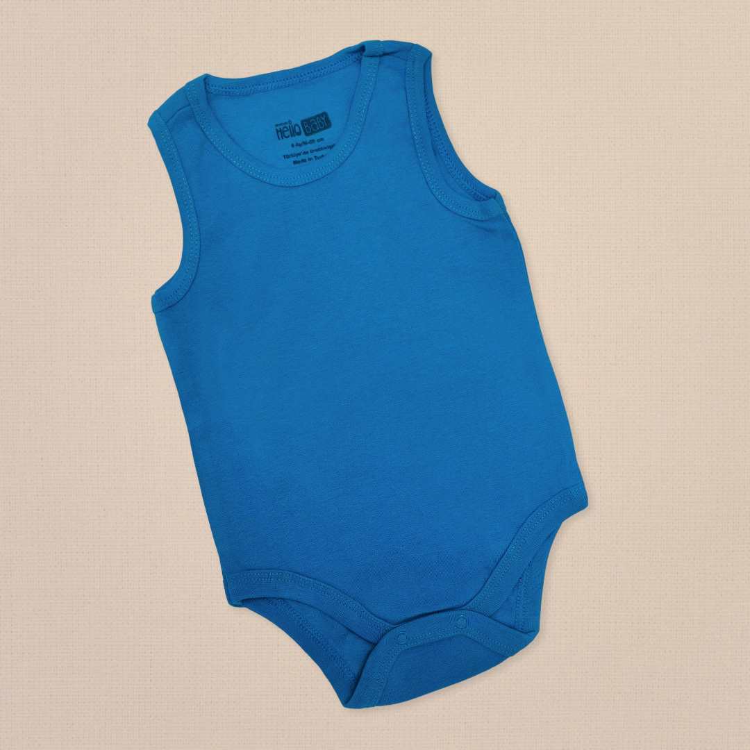 ff42336ffe8e1cccbc8107740a70ca8b_011325131646.jpeg Боди без рукавов Hello Baby Однотонный Синий 1