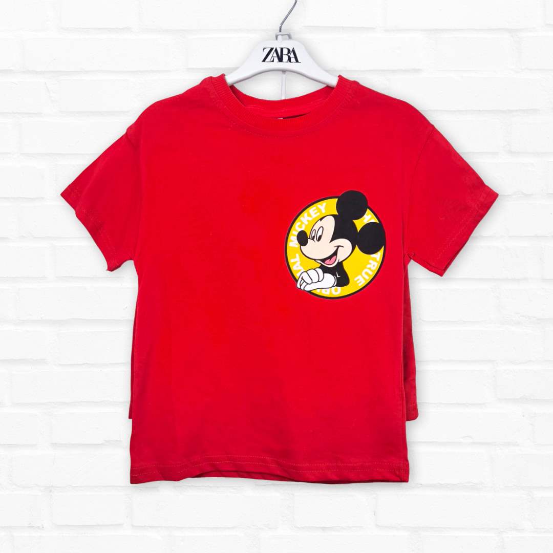 4937214ca1b1ef45aafe9a5447fcd528_032525150000.jpeg Комплект 2ка ZARA Disney Mickey Mouse & Friends футболка + шорты Красный 1