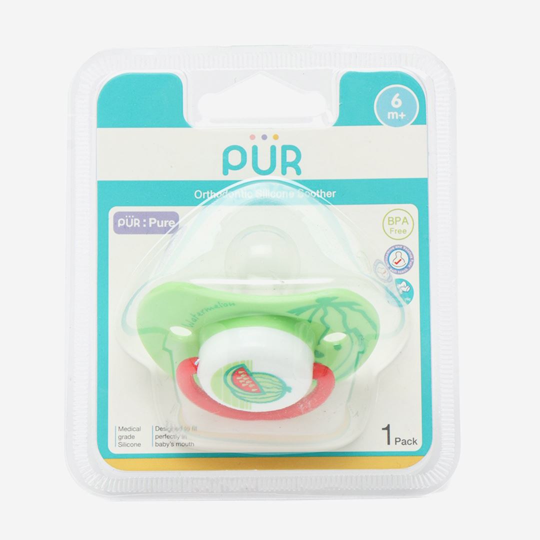 6aca0949b4c9d7b8e80c0c69b55645b9_051325132221.jpeg Силиконовая пустышка Pur Mister Baby PP SE2 6+ мес 1