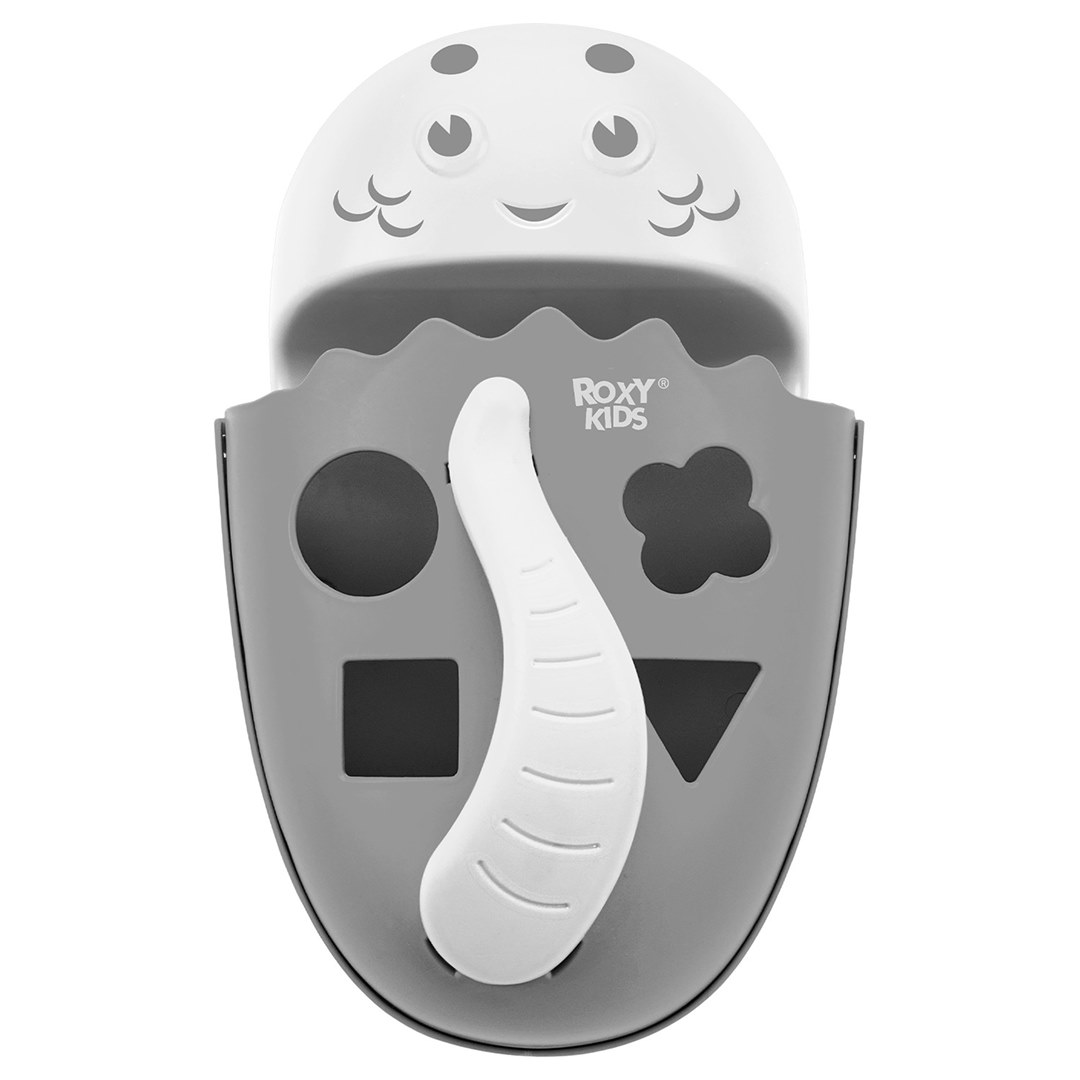 1d13b108bf7bd895eedb239c37e3f428_061025104558.jpeg Органайзер-сортер Dino для игрушек ROXY-KIDS с полкой Серый 1