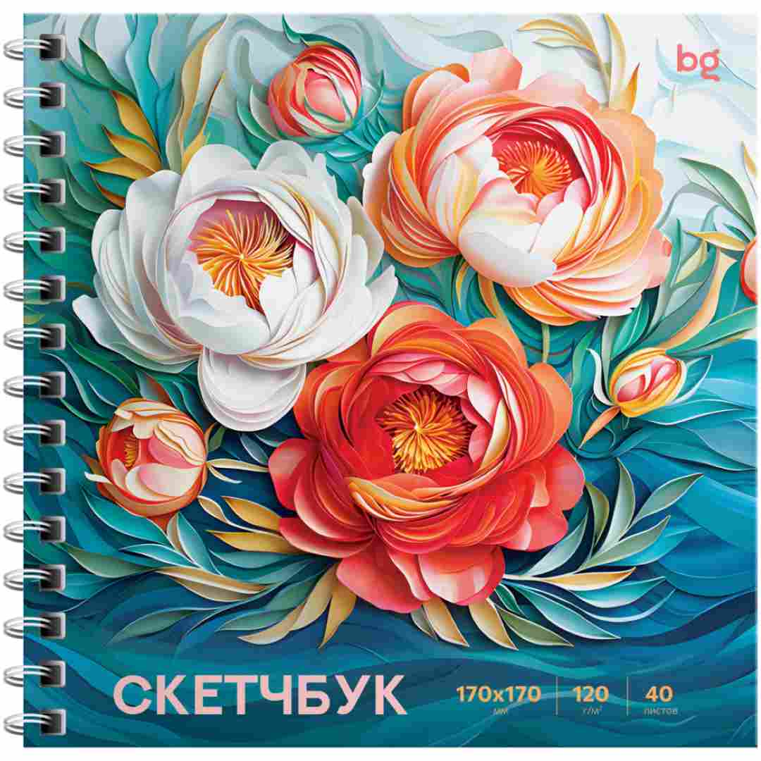 23858c1e74a34fe61a72397a96d03064_062425160922.jpeg Скетчбук 40 л 170*170 BG Пионы 120г/м2 1