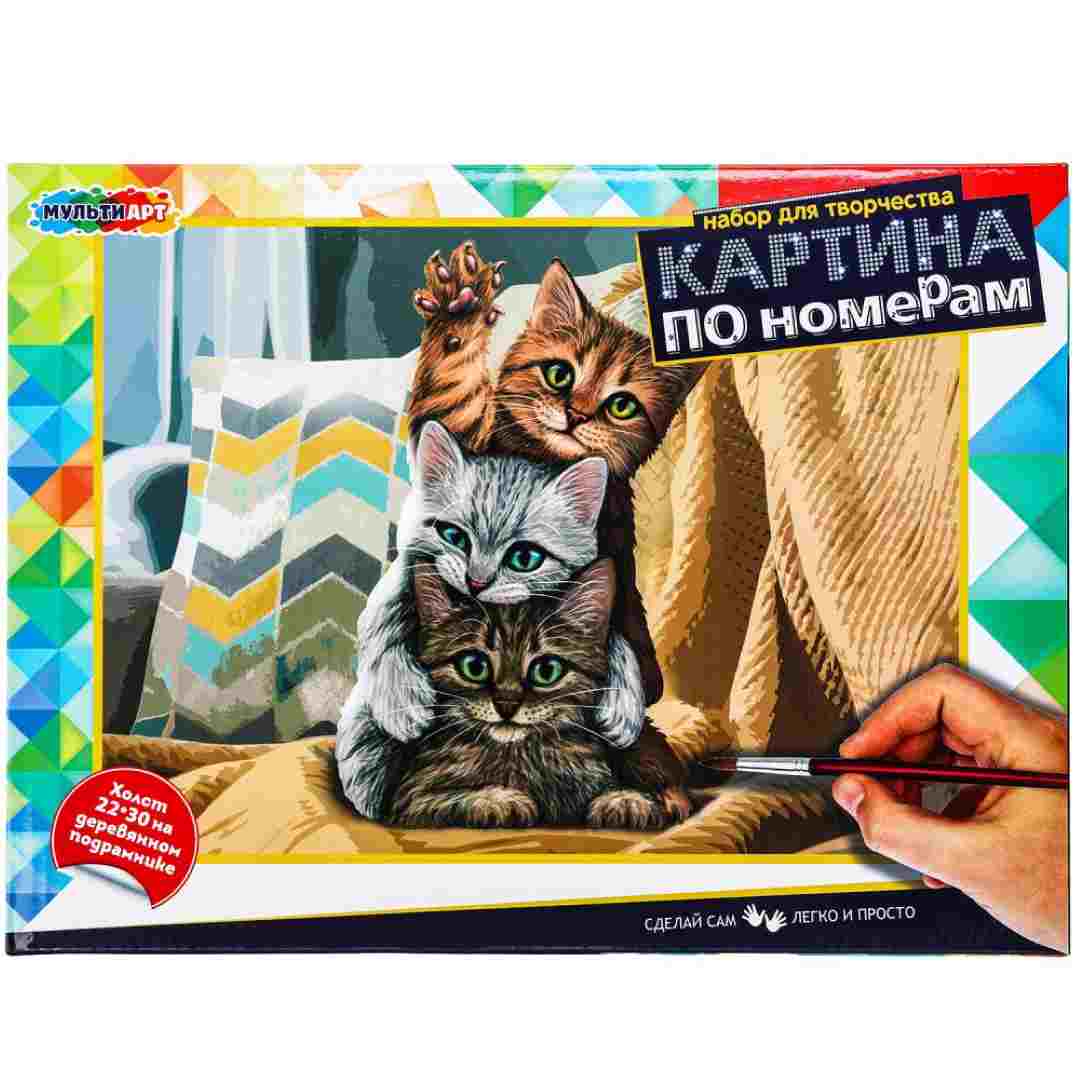4ea25a565ed687be6b634a4fbffa0e3c_062525115312.jpeg Холст по номерам Multiart на подрамнике кошки 1