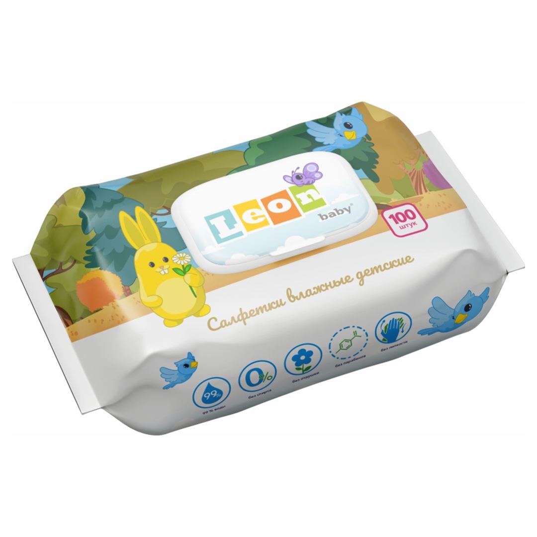 75604b82895737eca994c723e08313b2_060325133134.jpeg Влажные салфетки LEON с клапаном 100 шт 1