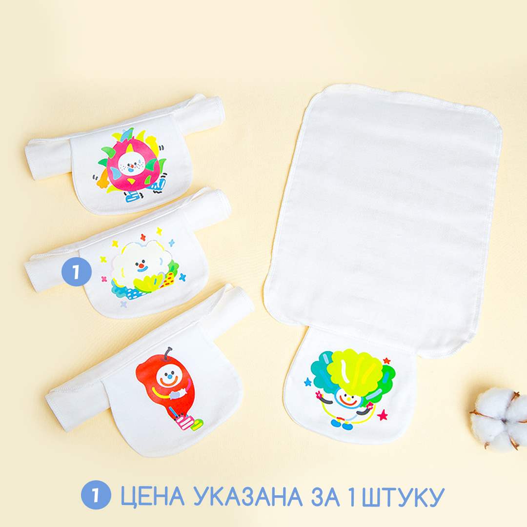 4e00b071a967ac5bdfb04046a6edb7fa_072725105833.jpeg Муслиновые полотенце для спины ребенка от пота 30*23 см Цветная капуста 1