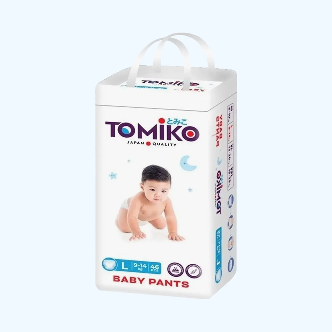d9f1a7dfe2657d79c4a9c4d9f53e2ad2_070925132613.jpeg Трусики-подгузники Tomiko Premium 4 L (9-14 кг) 46 шт 1