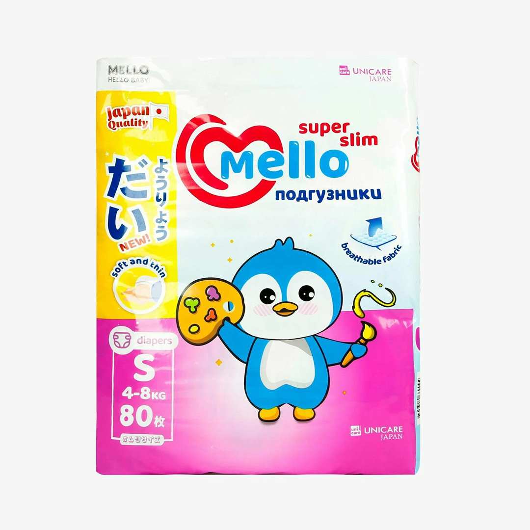 0117bfd55e80ba3040bba41a2907481a_092725112120.jpeg Подгузники Mello Super slim 80 шт 1