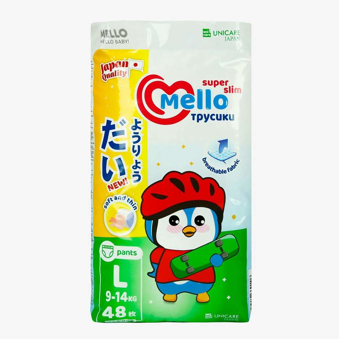 5be359a2ba32d5622da921cbf34eb0ef_092725111913.jpeg Трусики-подгузники Mello Super slim L 48 шт 1